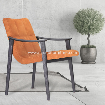 Wooden frame with armrest hotel chair